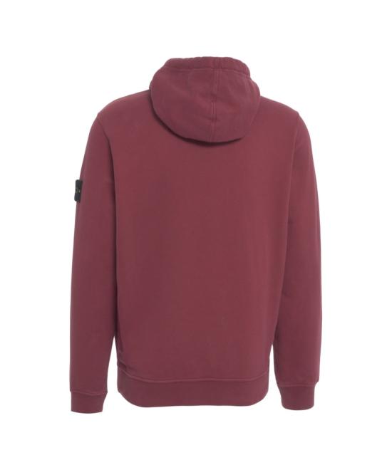 25FW 스톤 아일랜드 후드 티셔츠 S156100029 S0A20 Burgundy - STONE ISLAND