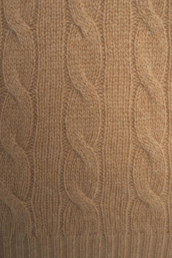 25FW 폴로 랄프로렌 케이블 폴로 니트 211 972132 Brown - POLO RALPH LAUREN