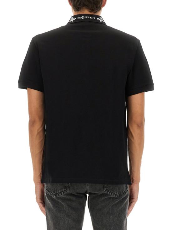 25FW 알렉산더 맥퀸 폴로 티셔츠 847736 QXAAK1000 Black - ALEXANDER MCQUEEN