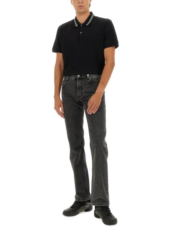 25FW 알렉산더 맥퀸 폴로 티셔츠 847736 QXAAK1000 Black - ALEXANDER MCQUEEN