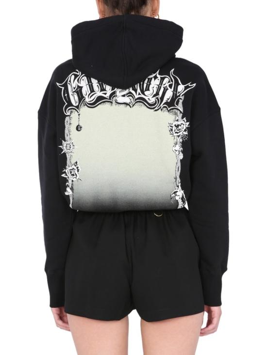  지방시 후드 티셔츠 BWJ01Z3Z57 001 Black - GIVENCHY