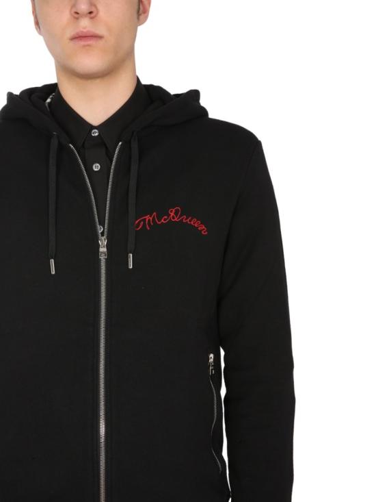  알렉산더 맥퀸 후드 티셔츠 599617 QQX821000 Black - ALEXANDER MCQUEEN