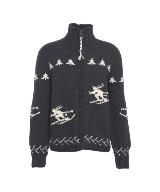 25FW Frantic 집업 니트 WHITE WEEK Black