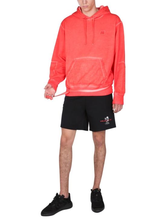  헬무트랭 후드 티셔츠 L04HM515 ZMT Burgundy - HELMUT LANG