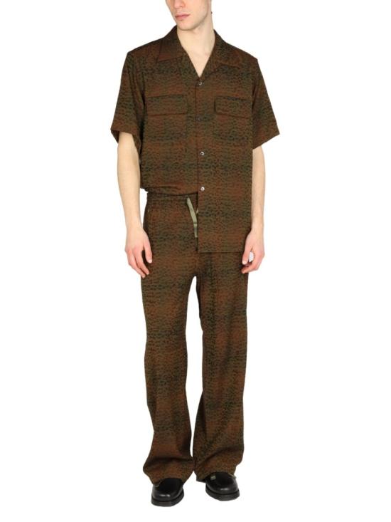  니들스 트레이닝/조거 팬츠 KP101 B LEOPARD Black - NEEDLES