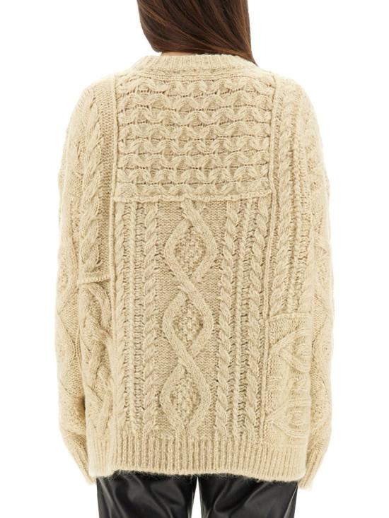 25FW 이자벨마랑에뚜왈 DEOTILLE 케이블 니트 울 스웨터 PU0702FA C3L10E90BE Neutrals - ISABEL MARANT ETOILE