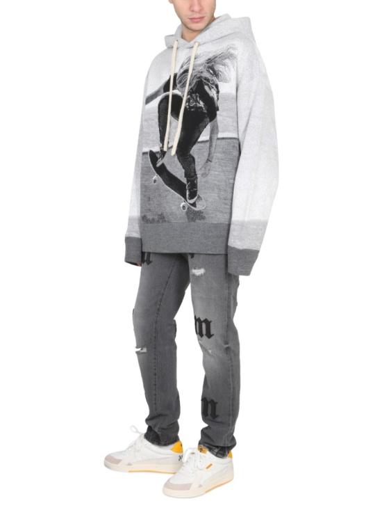  팜앤젤스 후드 티셔츠 PMHA055 F22KNI0010810 Grey - PALM ANGELS