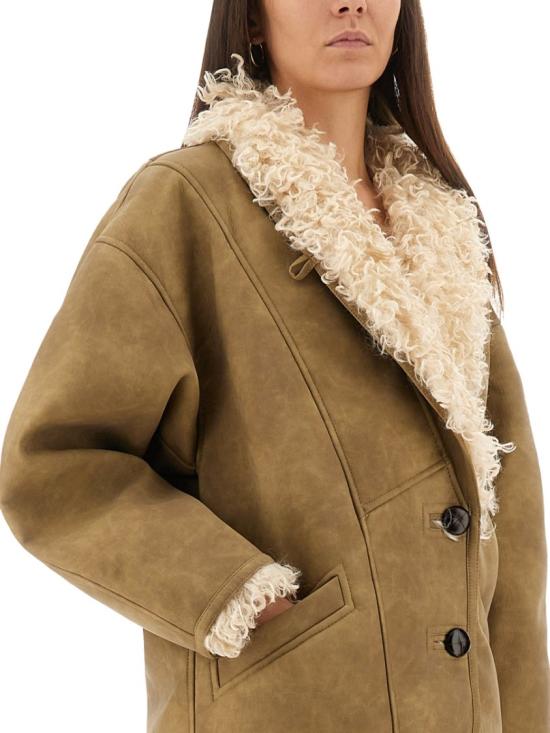 25FW 이자벨마랑에뚜왈 CLEA 클레아 퍼 시어링 코트 MA0427FA C3A01E50TA Neutrals - ISABEL MARANT ETOILE