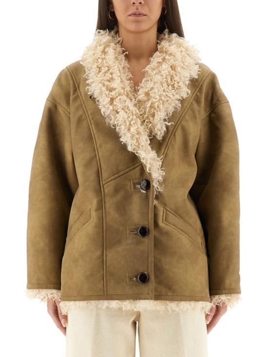 25FW 이자벨마랑에뚜왈 CLEA 클레아 퍼 시어링 코트 MA0427FA C3A01E50TA Neutrals