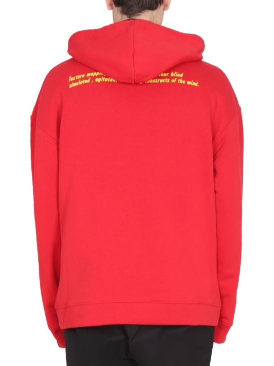  라프 시몬스 후드 티셔츠 222 M160 190040030 Red - RAF SIMONS