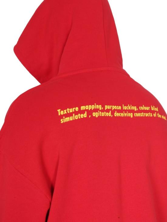  라프 시몬스 후드 티셔츠 222 M160 190040030 Red - RAF SIMONS