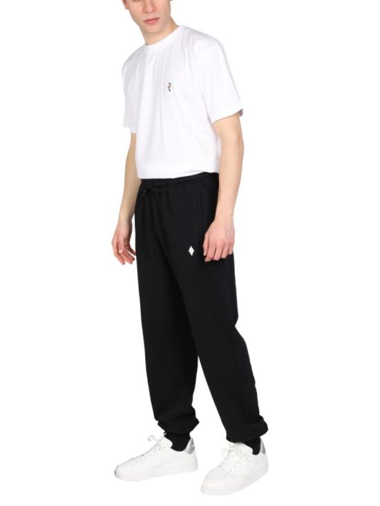  마르셀로 불론 트레이닝/조거 팬츠 CMCH024 C99FLE0021001 Black - MARCELO BURLON
