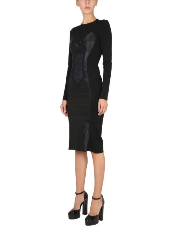  돌체앤가바나 미디 원피스 F6ARFT FUGKFN0000 Black - DOLCE & GABBANA