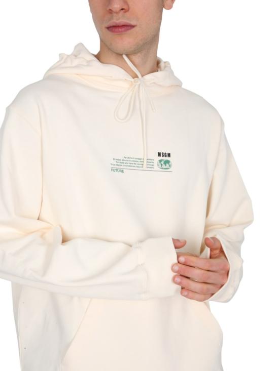  엠에스지엠 후드 티셔츠 3040MM174 21711902 Neutrals - MSGM