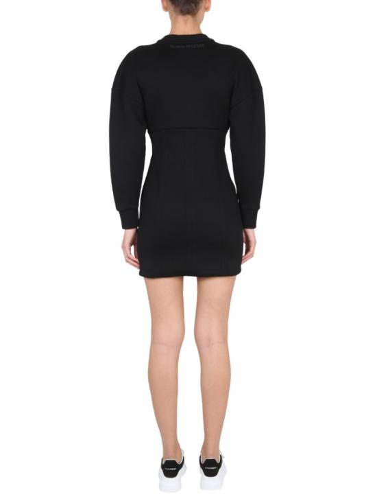  알렉산더 맥퀸 숏 원피스 718462 QLAA81000 Black - ALEXANDER MCQUEEN