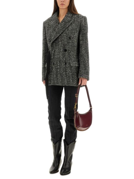 25FW 이자벨마랑 버클 디테일 버튼 트위드 자켓 MA0474FA C4D01IBKEC Black - ISABEL MARANT