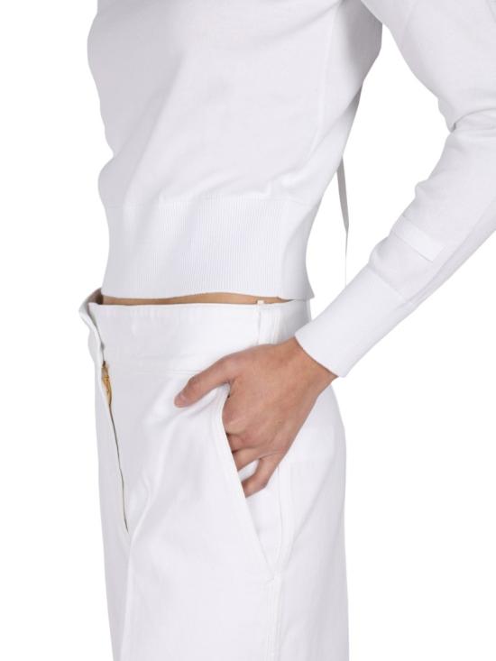  파투 긴팔 티셔츠 KN070 8047001W White - PATOU
