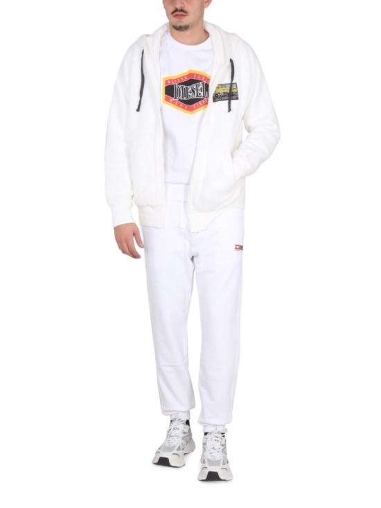  디젤 후드 티셔츠 A06698 0GCAB141 White - DIESEL