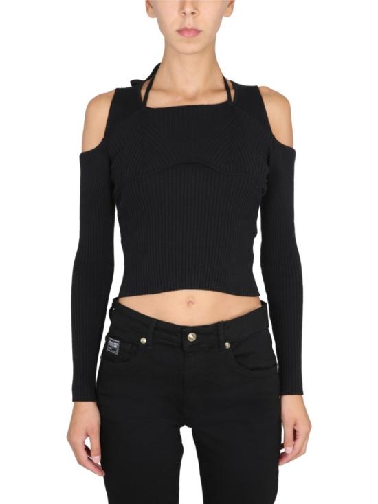  베르사체 긴팔 티셔츠 73HAFM30 CM01G899 Black