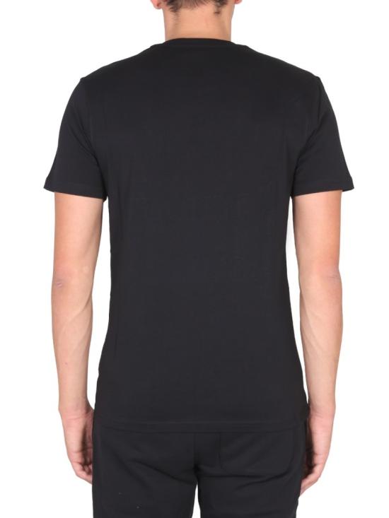  모스키노 반팔 티셔츠 07887241 6555 Black - MOSCHINO