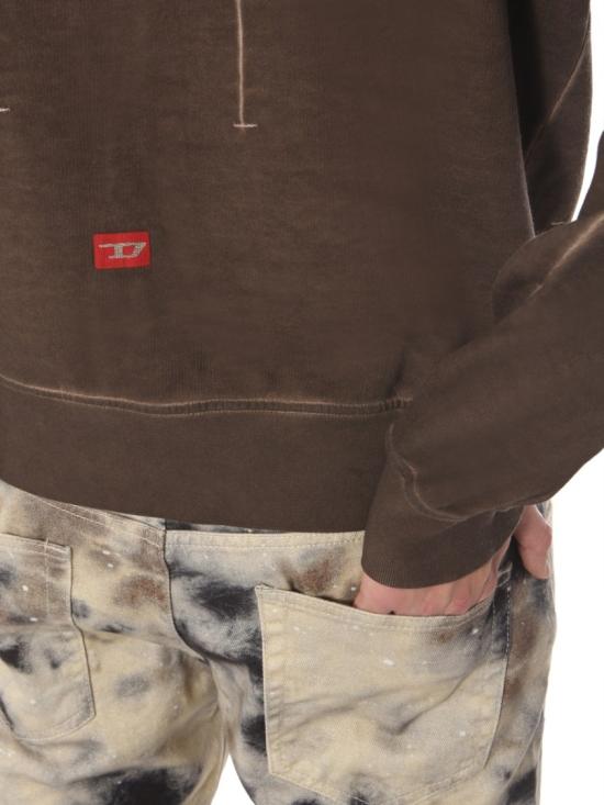  디젤 후드 티셔츠 ACWSW02 BWN7DD Grey - DIESEL