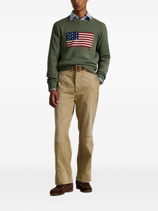 25FW 폴로 랄프로렌 스웨터 710718281 010 Green - POLO RALPH LAUREN