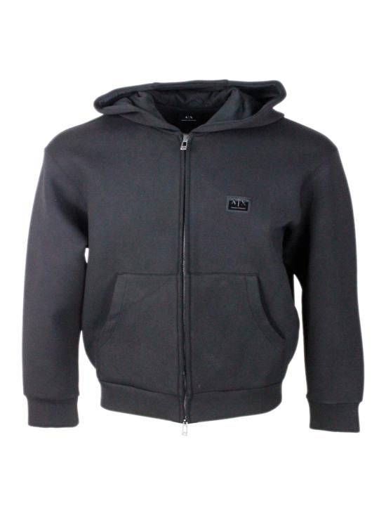 25FW 알마니 긴팔 티셔츠 XM001391AF18746 UC001 Black