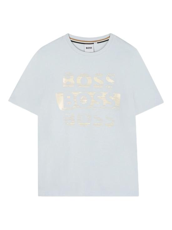 25FW [키즈] 휴고보스 티셔츠 J52366 791 Clear Blue
