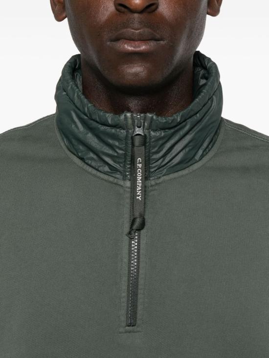 25FW 씨피 컴퍼니 긴팔 티셔츠 19CMSS052A005835M 978 Green - C.P. COMPANY