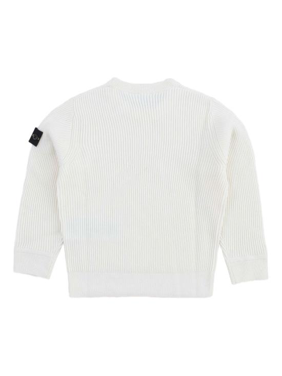 25FW [키즈] 스톤 아일랜드 캐시미어 니트 K2S165100010S0C02 V0099 White - STONE ISLAND