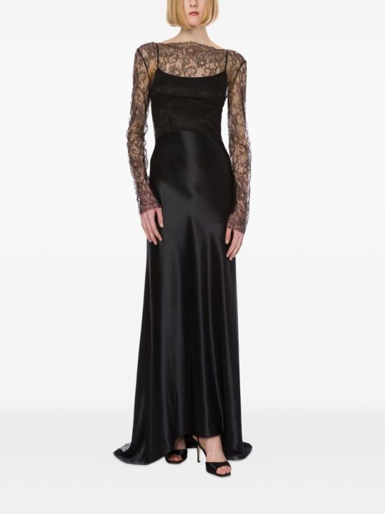 25FW 알베르타 페레티 미디 원피스 A04136627 0555 Black - ALBERTA FERRETTI