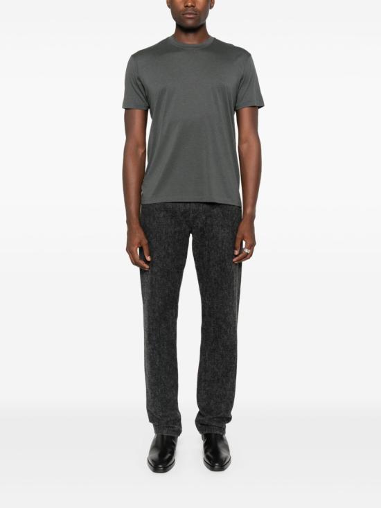 25FW 톰포드 반팔 티셔츠 JCS004JMT012 HB990 Blue - TOMFORD