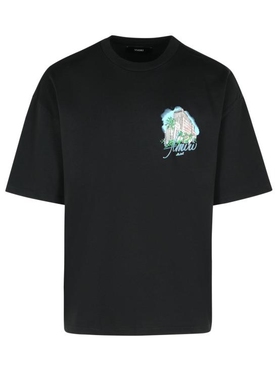 25FW 아미리 폴로 티셔츠 AMJYTE1236BLACK Black