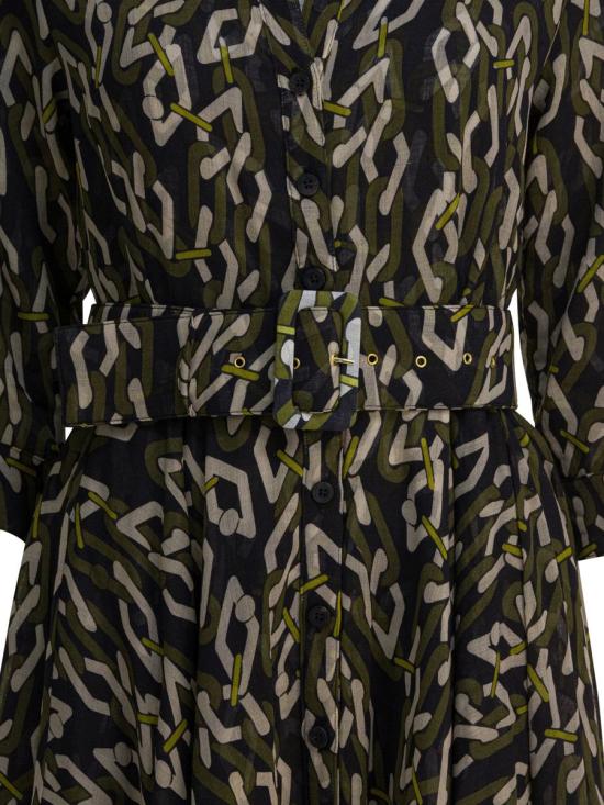 25FW 사만다 성 원피스 ASTERMULTI CHAIN BIG DARK BLACK OLIVE GREEN - SAMANTHA SUNG