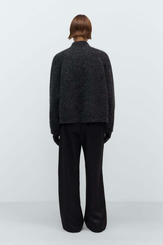  코데라 가디건 Cordera 베이비 알파카 카디건 무연탄 - CORDERA