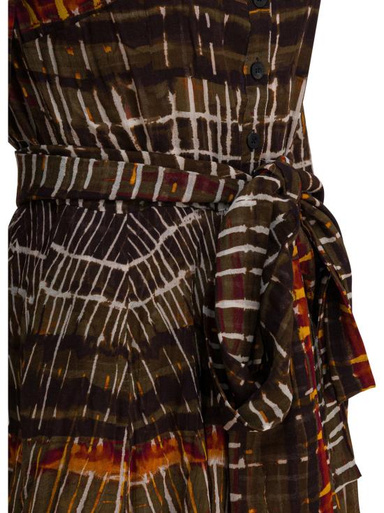 25FW 사만다 성 원피스 ASTERWATERCOLORPLAIDCAMEL - SAMANTHA SUNG