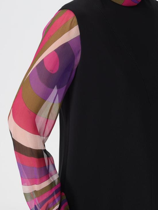 25FW 푸찌 롱 원피스 5URG755U601 999 Black - PUCCI