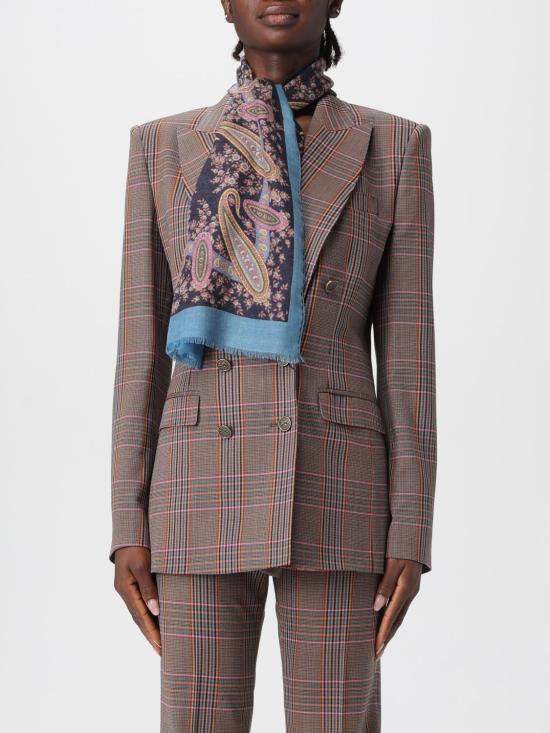 25FW 에트로 머플러/스카프 WATA0009AV764 X0883 Gnawed Blue - ETRO