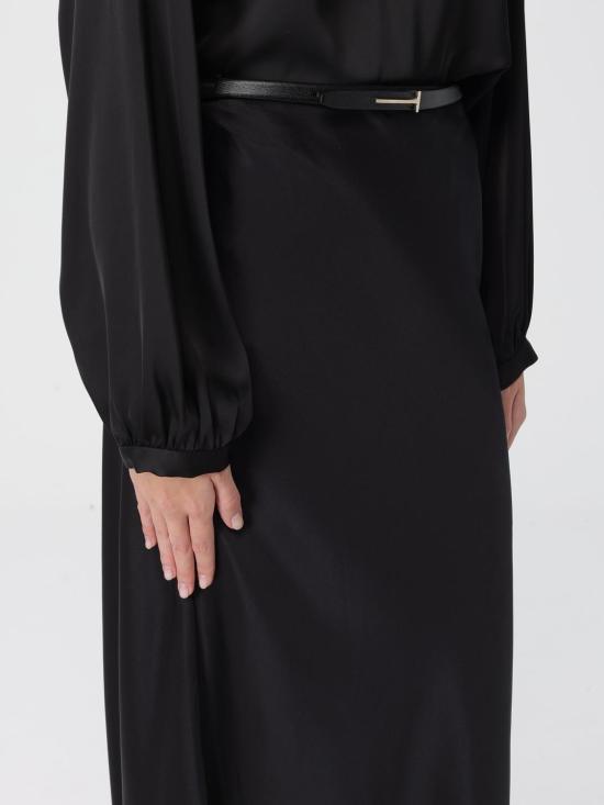 25FW 톰포드 롱 스커트 GC5829FAX1664 LB999 Black - TOMFORD