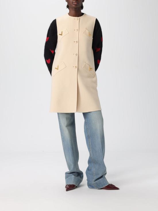 25FW 발렌티노 가라바니 베스트 7B3CF7T06JA ET5 Beige - VALENTINO GARAVANI