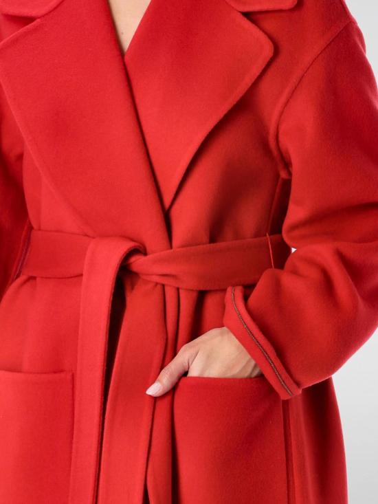 25FW 파비아나 필리피 더블 페이스 소프트 울 캐시미어 코트 CTD225F680L639 3045 Red - FABIANA FILIPPI