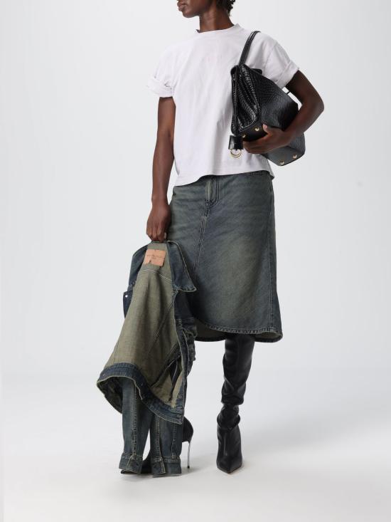 25FW 발렌시아가 백 미디엄 핏 티셔츠 850990TTVJ1 2420 White - BALENCIAGA