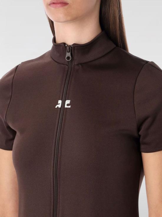 25FW 쿠레쥬 롱 원피스 325JRO686JS0250 1983 Brown - COURREGES