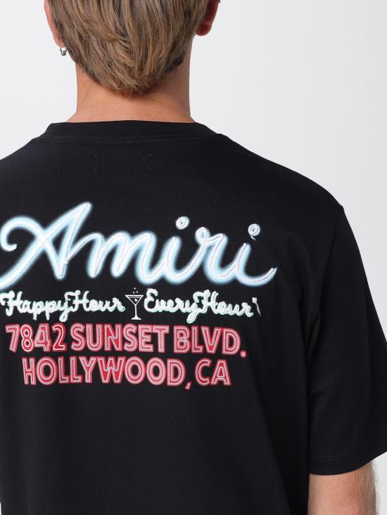 25FW 아미리 반팔 티셔츠 AMJYTE1244 001 Black - AMIRI
