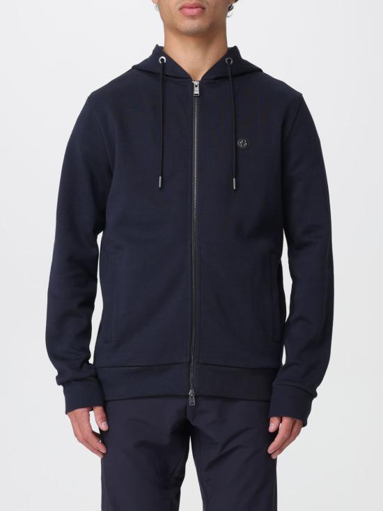 25FW 보스 긴팔 티셔츠 50520303 406 Blue