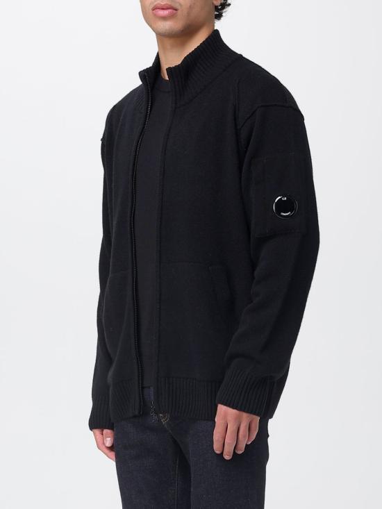 25FW 씨피 컴퍼니 스웨터 RFCMKN708A110149A 999 Black - C.P. COMPANY