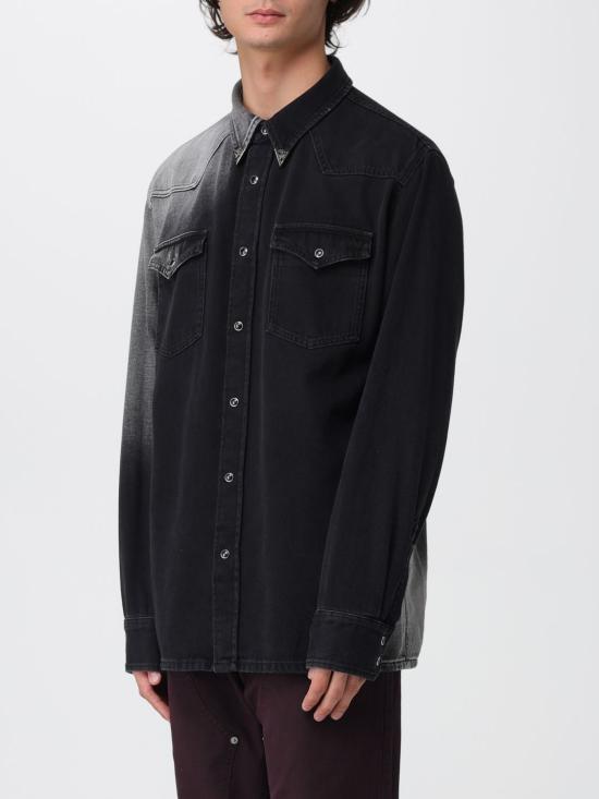 25FW MM6 메종마르지엘라 셔츠 SH2DT0024M30011 969 Black - MM6 MAISON MARGIELA