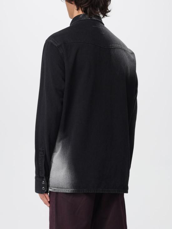 25FW MM6 메종마르지엘라 셔츠 SH2DT0024M30011 969 Black - MM6 MAISON MARGIELA