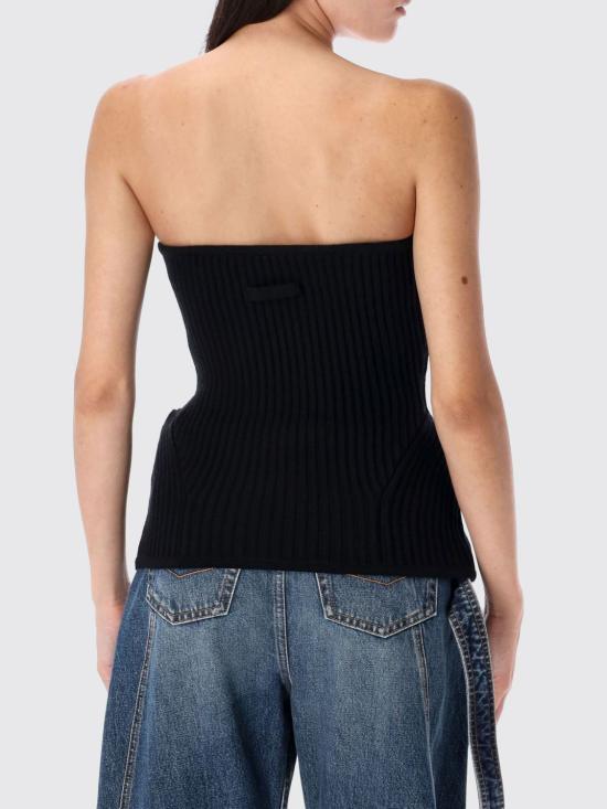 25FW 장 폴 고티에 민소매 티셔츠 PO010K001 00 Black - JEAN PAUL GAULTIER