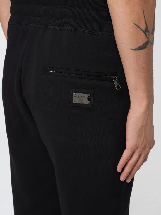 25FW 돌체앤가바나 트레이닝/조거 팬츠 GVXQHTG7F2G N0000 Black - DOLCE & GABBANA